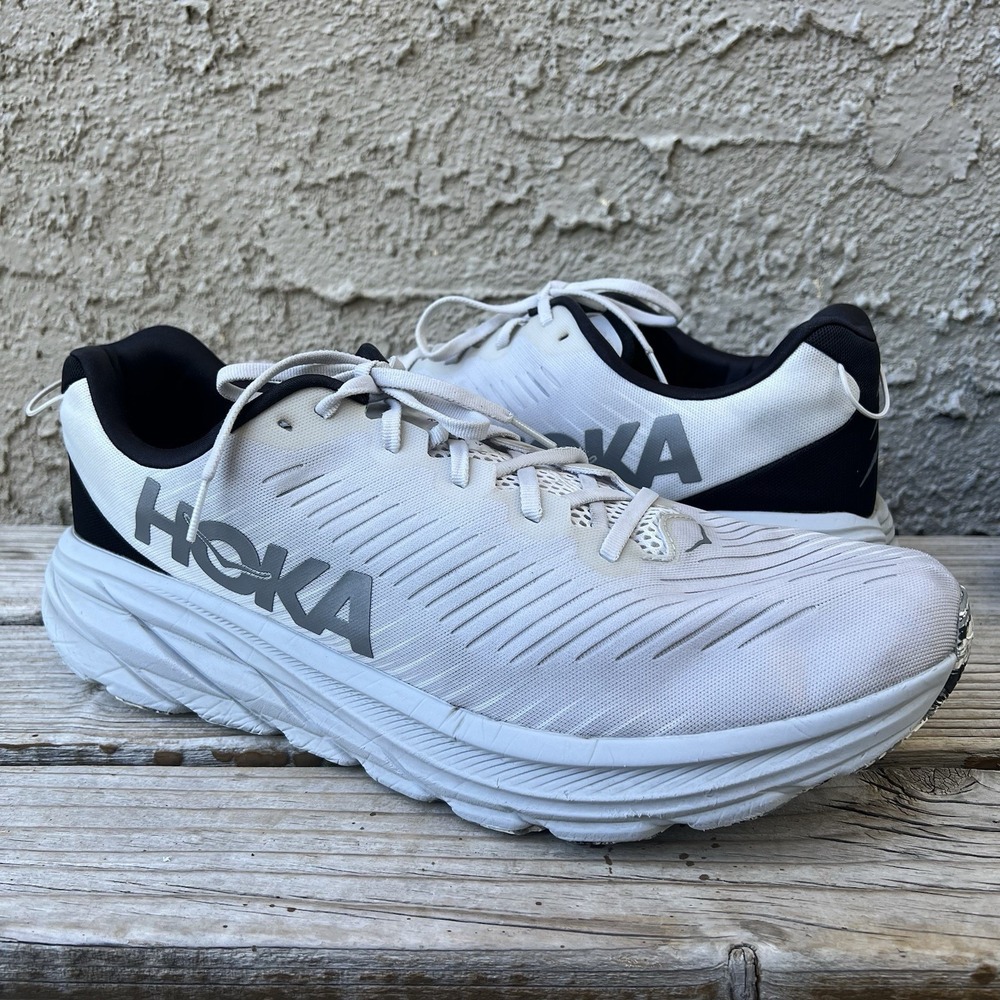 Hoka One One Shoes Men Size 15 Rincon 3 Nimbus Cloud Steel Sneakers